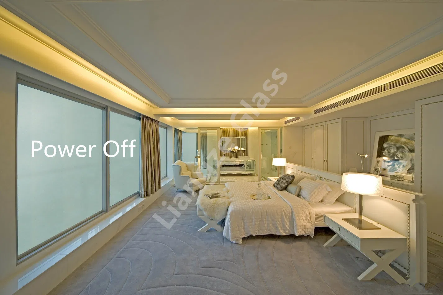 Factory Supplier Smart Laminated Tempered Switchable Privacy Pdlc Film Glass