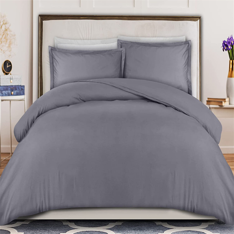 100%Combed Cotton Quilt Cover, Hotel Duvet Cover Set Dyed