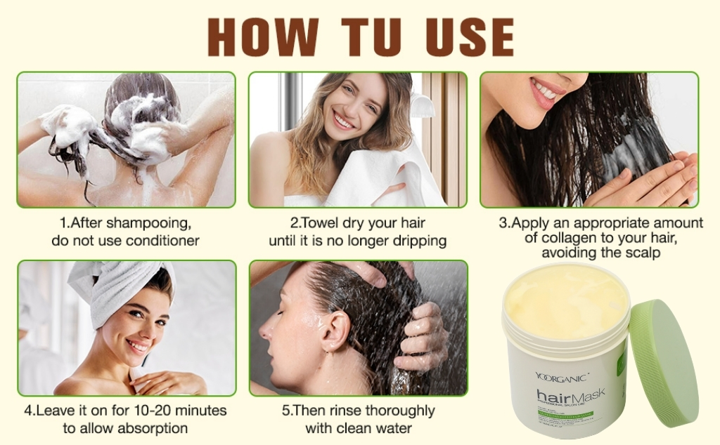 Professional Salon Damage Repaired Hair Care 800ml Keratin Treatment Hair Mask