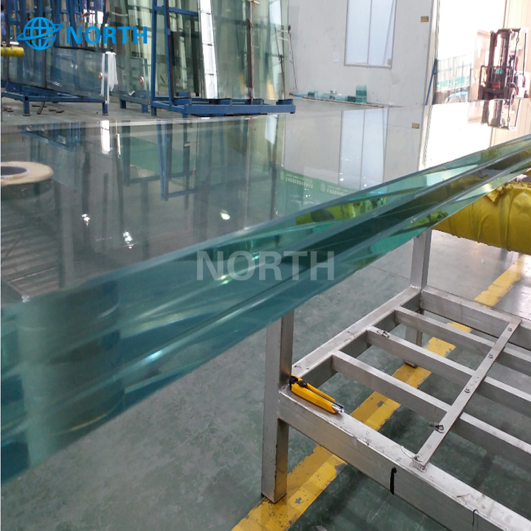 15mm Polished Edge Clear Temepred Laminated Glass with SGCC