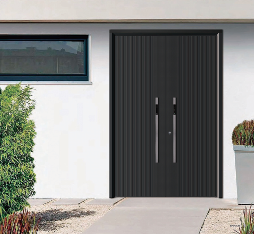 Decorative Entrance Door with Aluminum Alloy Frame - OEM Available ISO/CE Certified