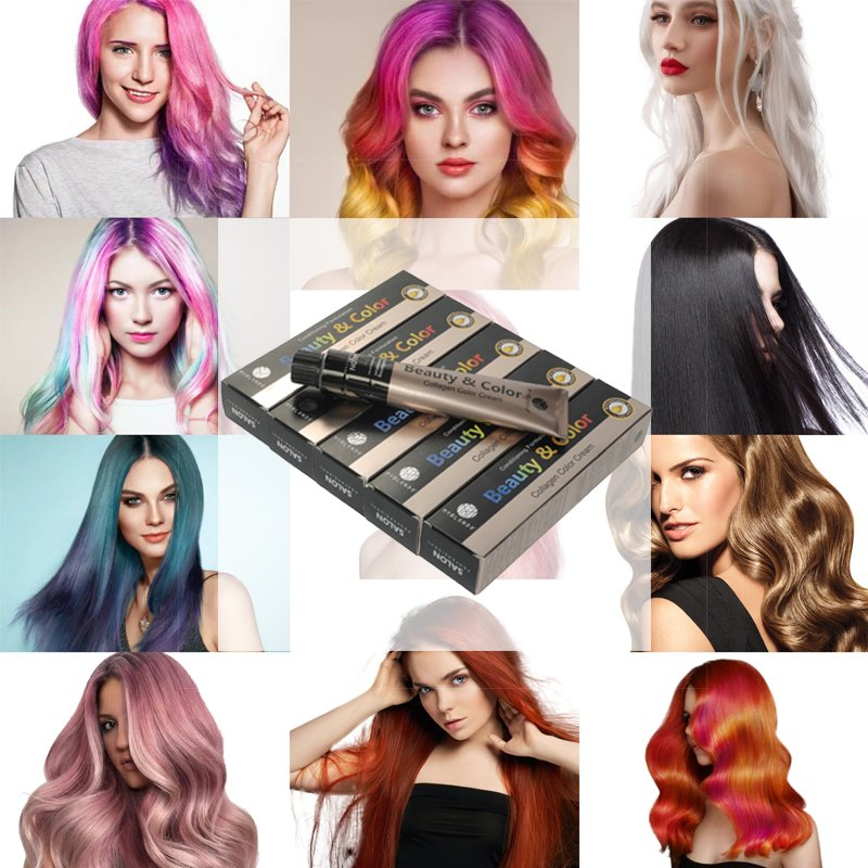 Creame of Nature Hair Dye Color Private Brand 100ml Natural Permanent Repair Hair Care 68 Color Factory Price