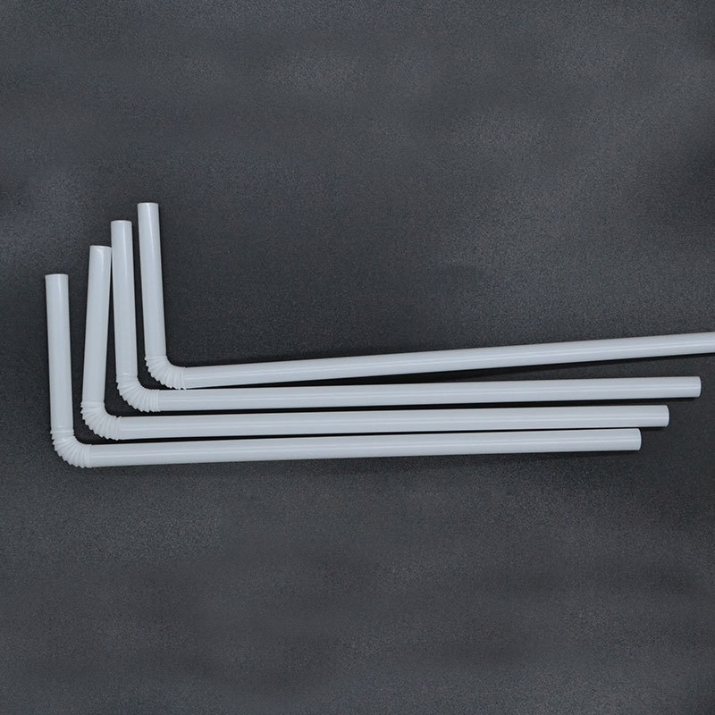 Disposable Flexible 210mm Clear Drinking Straws