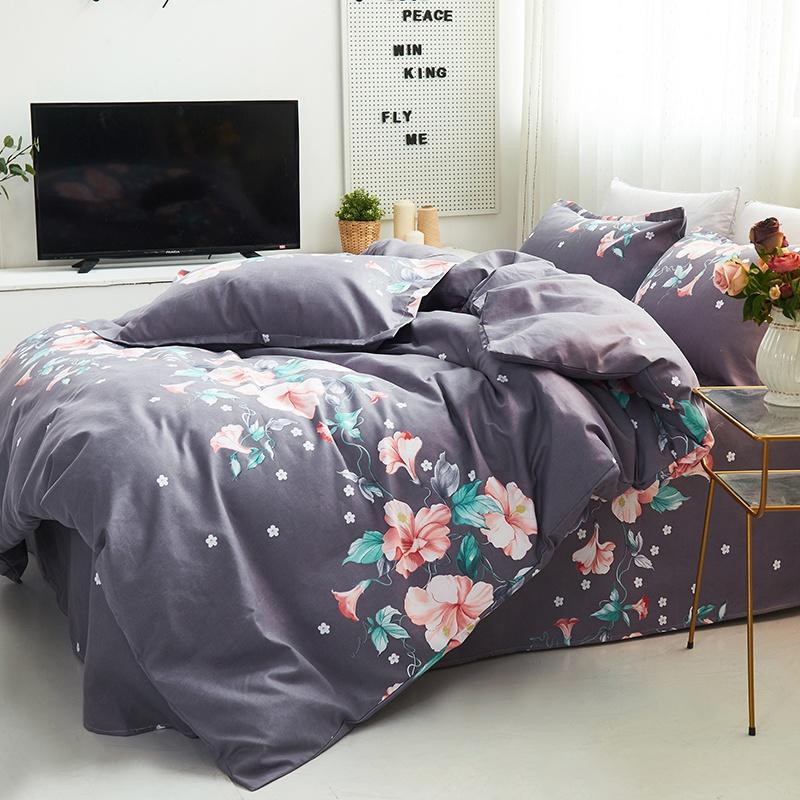 120GSM Rayon Polyester Fabric Printed Bedroom Set Bedding Blanket Cover