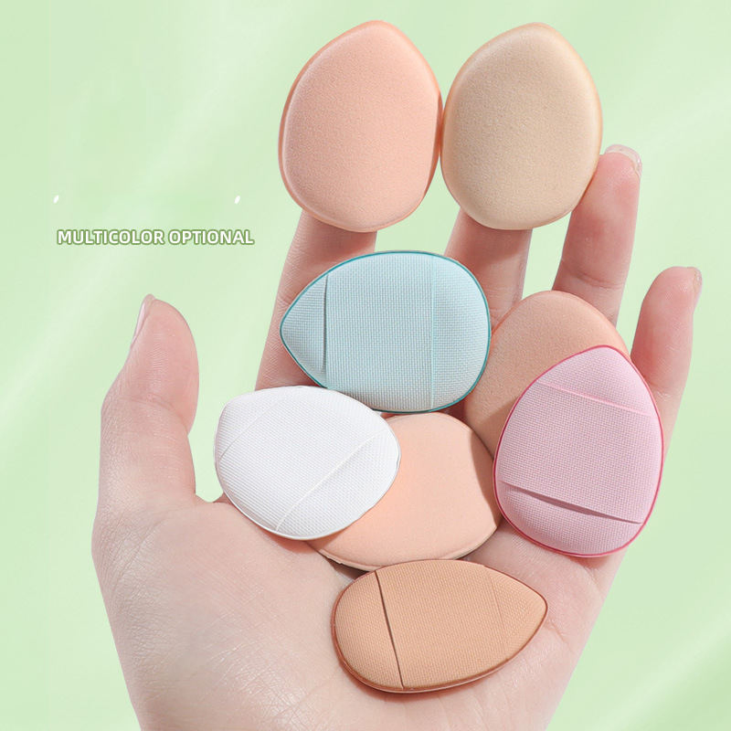 New Super Soft Latex-Free Custom Logo Finger Mini Air Cushion Puff Cosmetic Makeup Sponge Powder Puff Concealer Makeup Sponge
