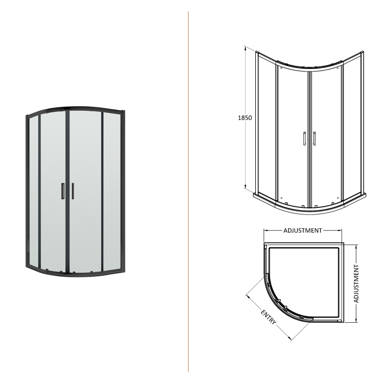 Modern Elegant Shower Enclosure with Stylish Door Design
