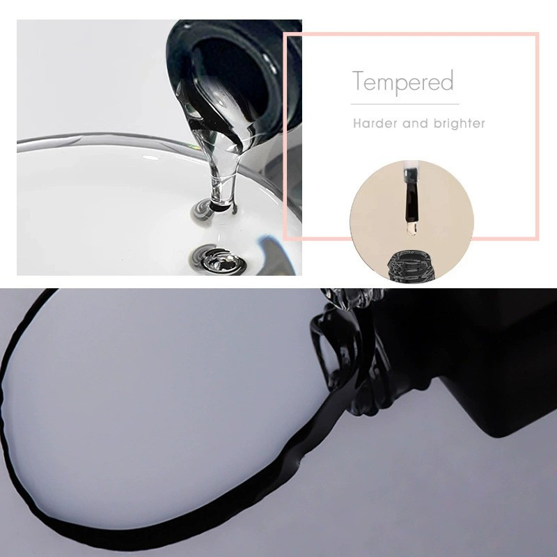 High Definition Glossy Topcoat Gel De Non Wipe Top Coat Nail Polish