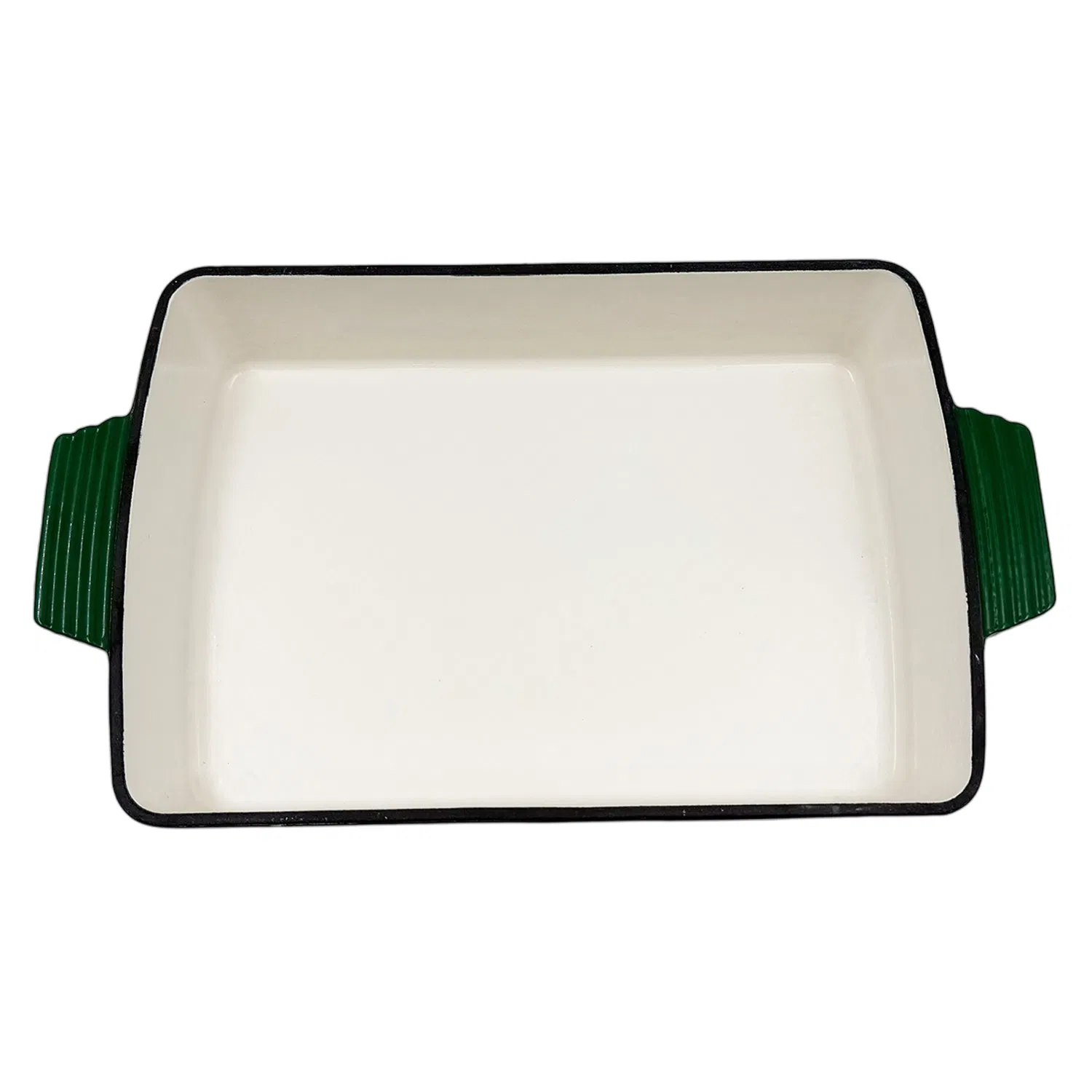 Чугунная эмалированная форма для запекания прямоугольная