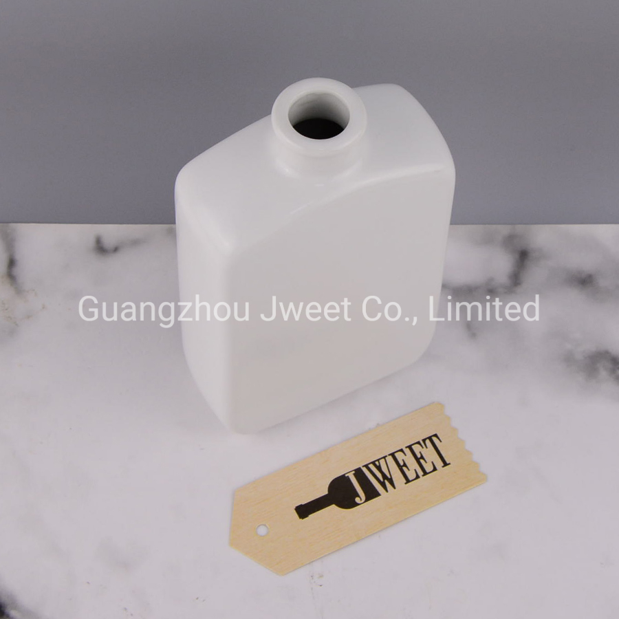 Custom White Ceramic Olive Oil Bottle 750ml