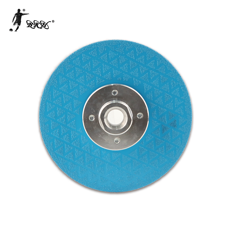 Лепестковый шлифовальный круг 115 мм, циркониевый, синий