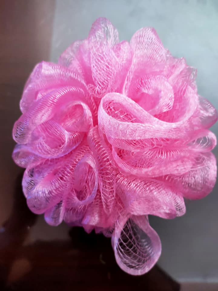 High Quality Raw Materials of Bath Shower Pouf Flower Rolls