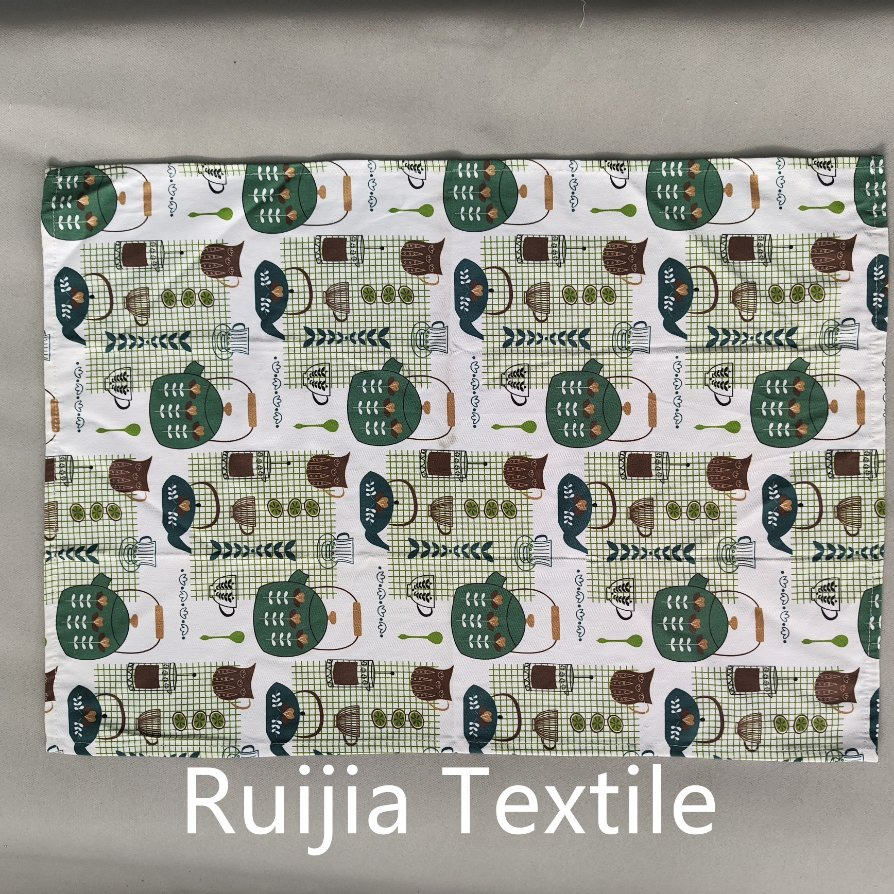 Custom Printed Teapot Tea Towel Low MOQ Cotton Tea Towels Made-in-China