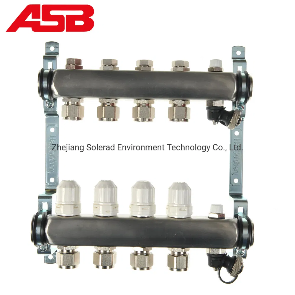 Brass Manifolds with Flow Meter for Underfloor Heating Systems