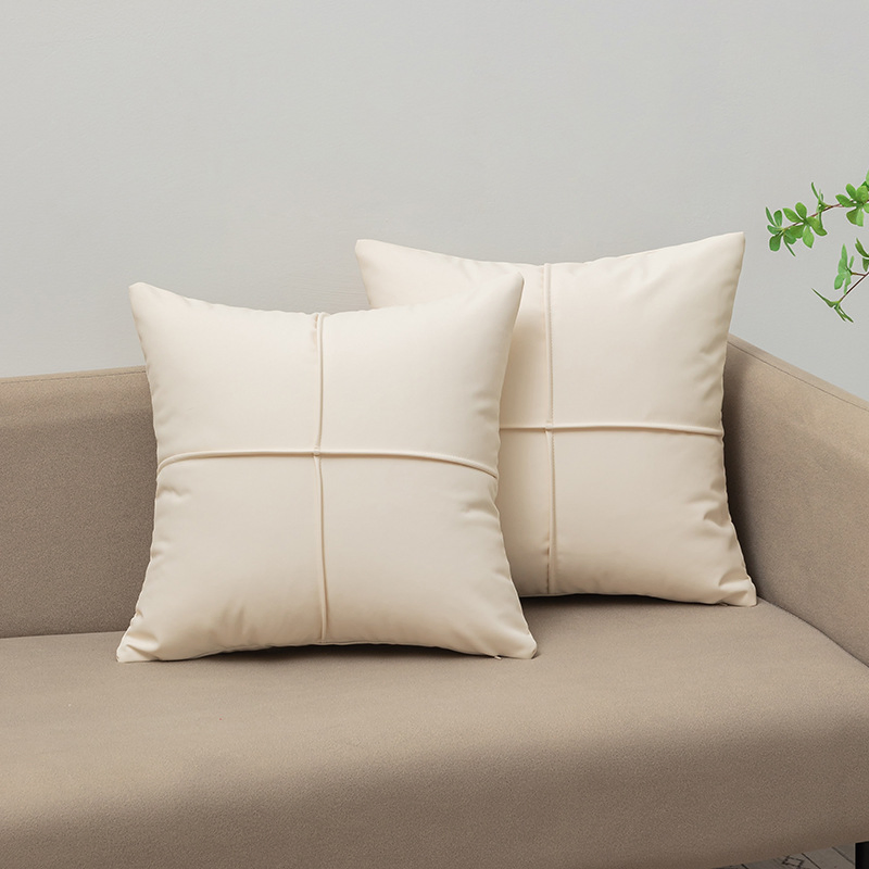 Modern Boho Leather Pillow Covers Cases Decorative Pillows Couch for Living Room