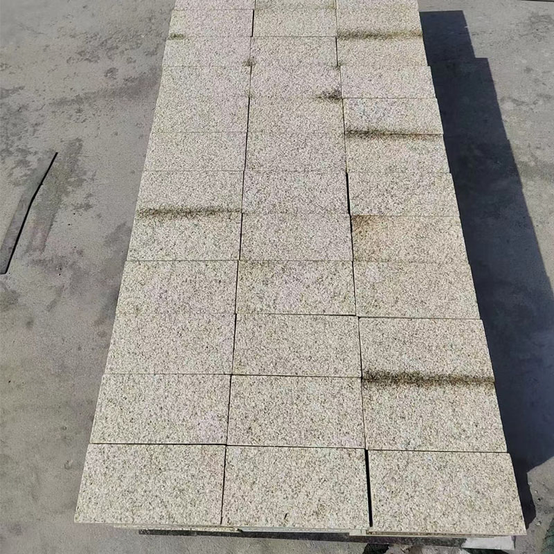 Bush Hammered G350 Rustic Yellow Granite Paver