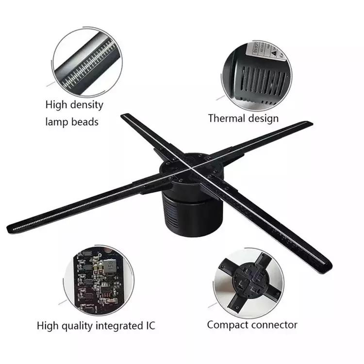 Рекламный 3D вентилятор с голографическим дисплеем