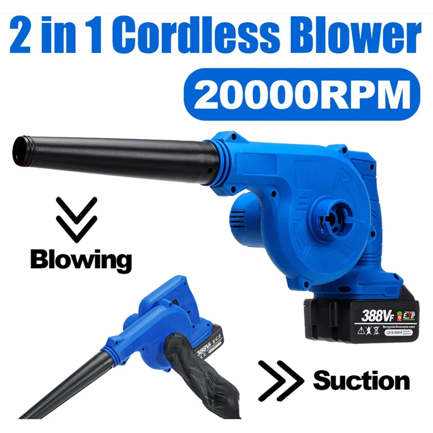 China Supplier 21V Cordless Blower for Wet Leaves and Snow Removal All Season Tool