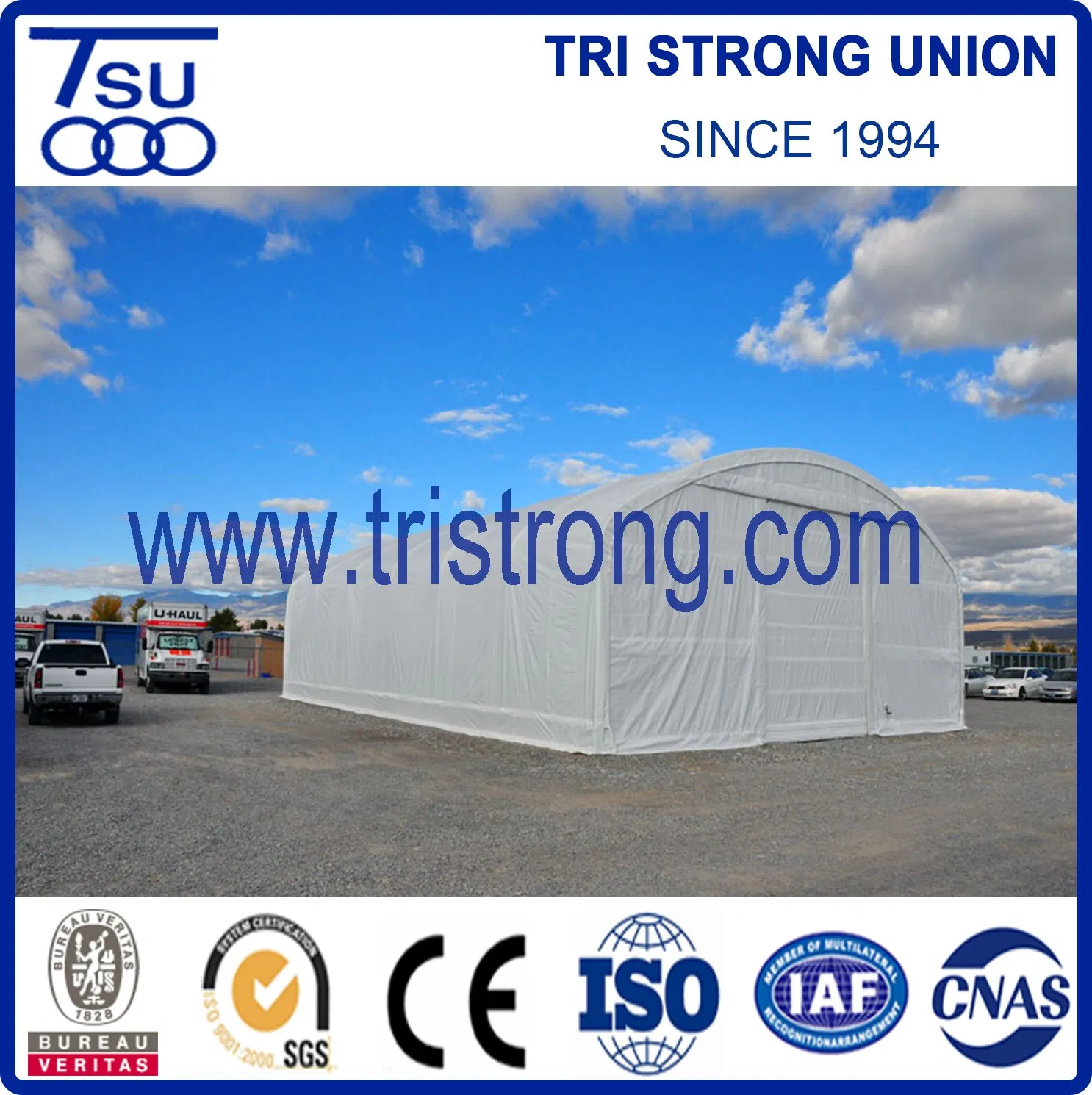 Large Carport, Animal Tent, Garage, Warehouse, Trussed Frame Shelter (TSU-4060/TSU-4070)