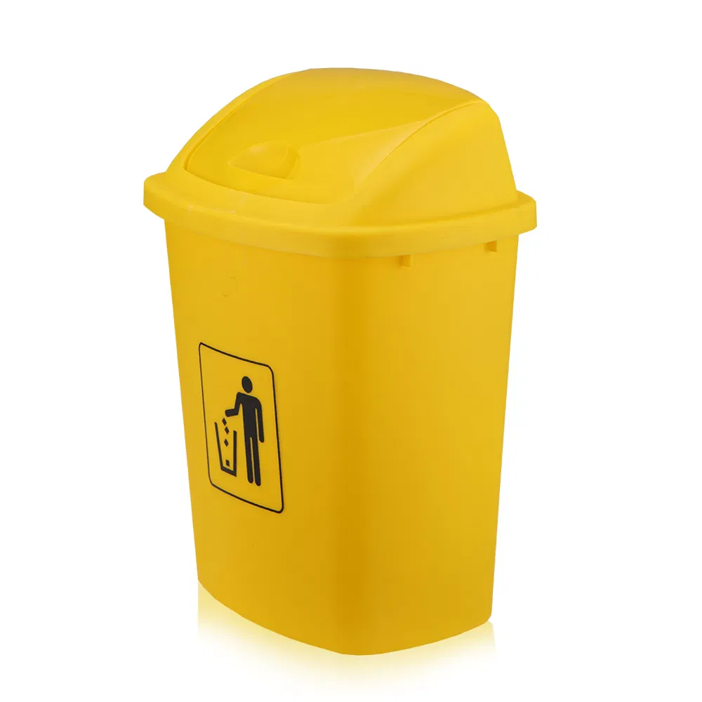 Уличная пластиковая урна с крышкой 30/45/60 литров