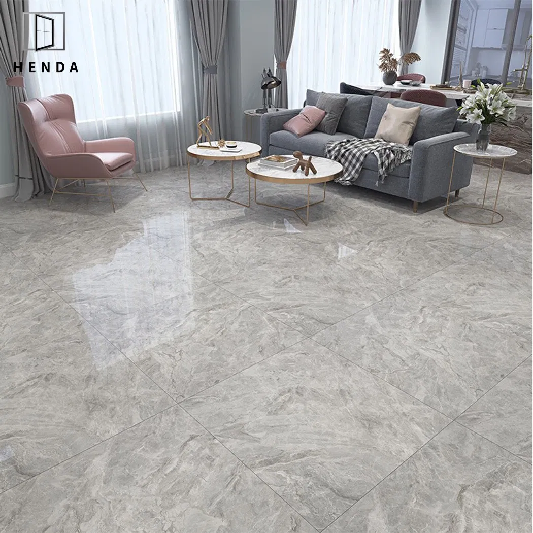 Carrara Marble High Polished Glazed Porcelain in Size 600X600