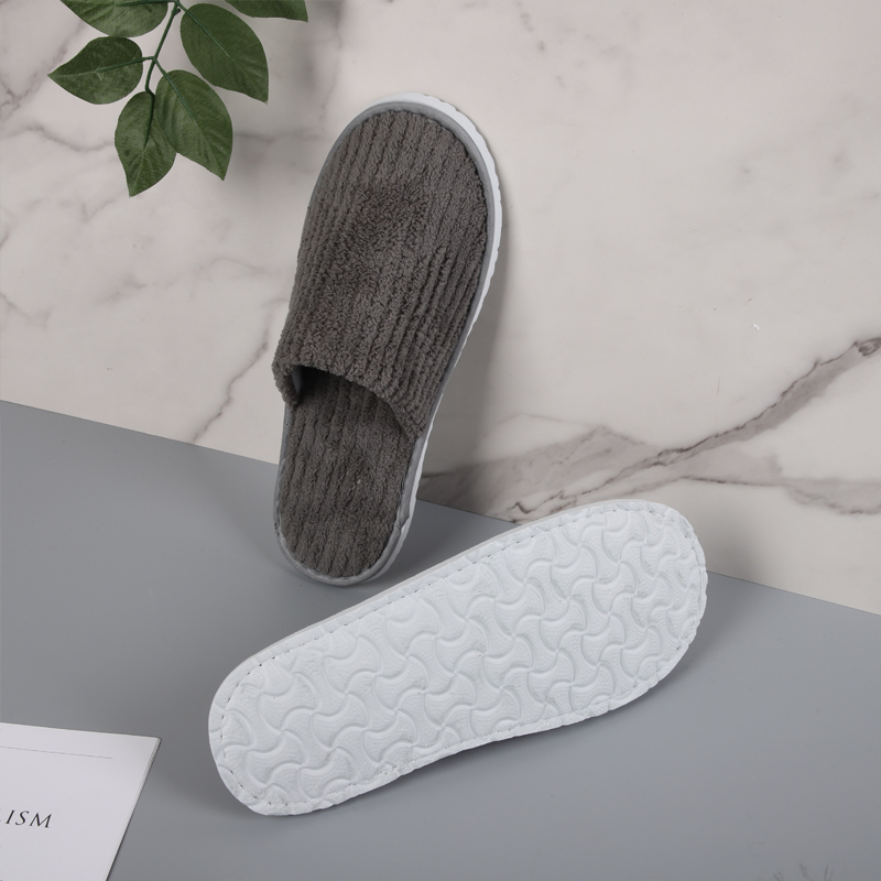 Luxury Hotel Coral Fleece Slippers Hotel Resort Aviation Disposable White Slippers