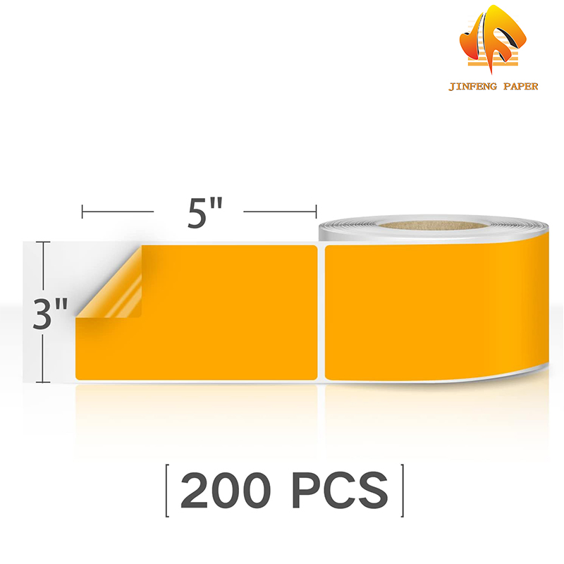 Customized Colored Coated Paper Label for Marking Boxes Ribbon Printed Adhesive Label