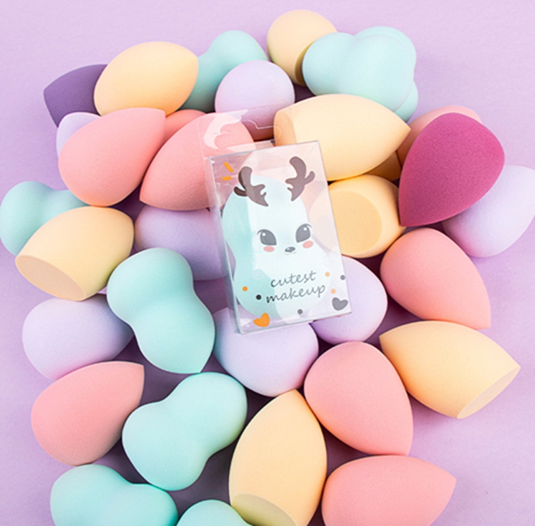 Custom Logo Soft Tear Drop Latex Free Makeup Applicator Sponge 3D Blender Beauty Cosmetic Face Makeup Sponge