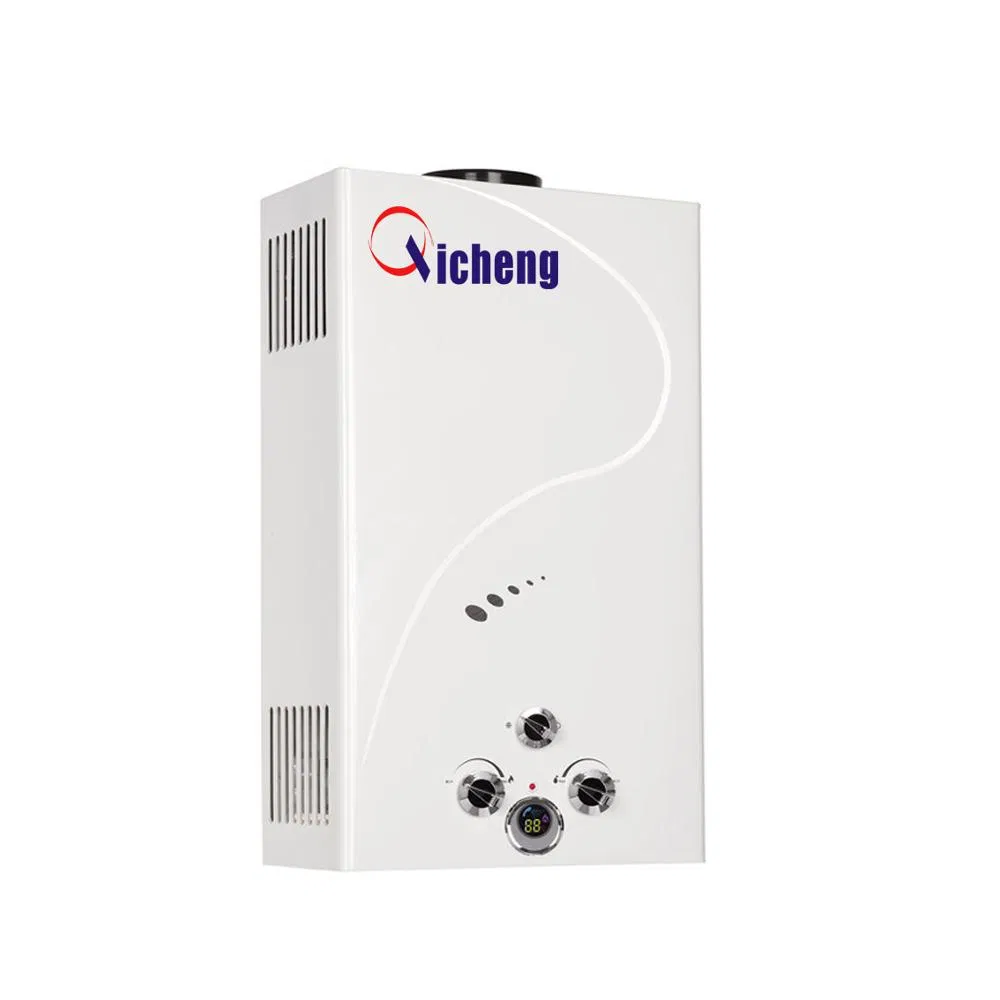 White Panel Flue Type LPG Natural Gas Bathroom Water Heater