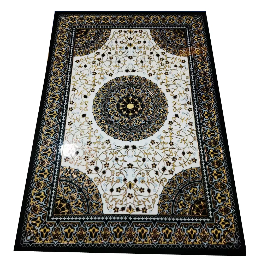 Hasin Large Quantity New Designs Popular Exterior Ceramic Floor Polished Crystal Carpet Puzzle Ceramic Tiles (6 in 1)
