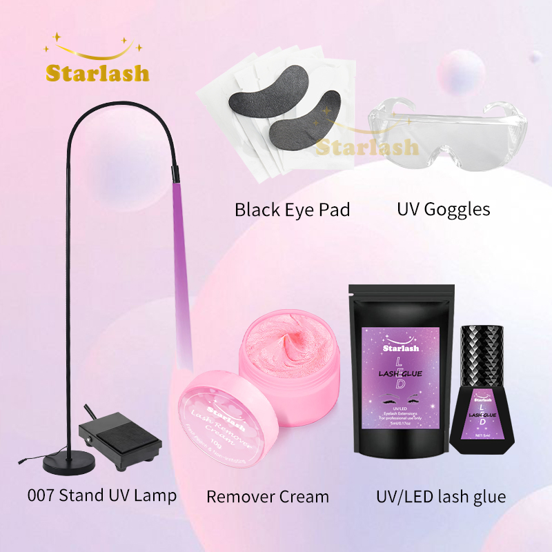 Starlash UV Lash Lamp Glue Remover Goggles Eye Pads Set
