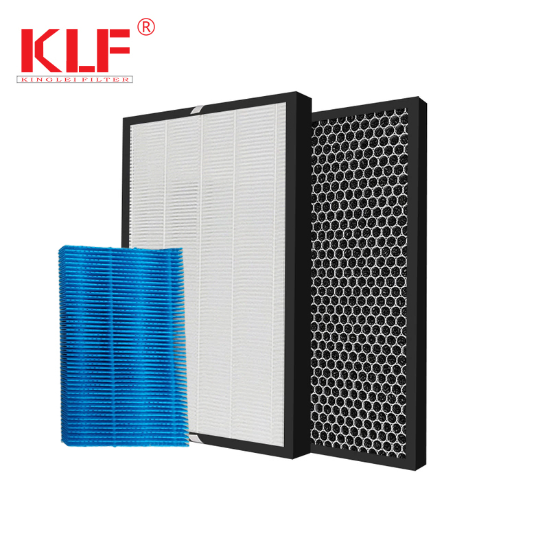 Cardbord Frame 2-in-1 Honeycomb Active Carbon Mini Pleated Air Purifier Panel HEPA Filters