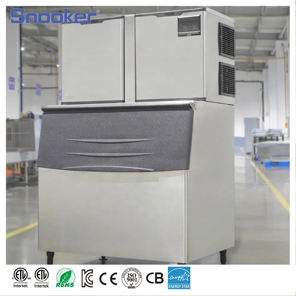 36~1000kg/24h Snooker 304 Stainless Steel Commercial Ice Maker Ice Machine