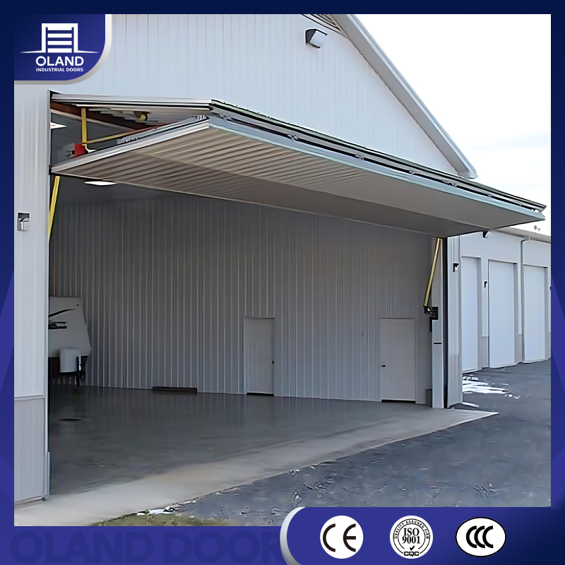 Modern Smart Home Full View Aluminum Automatic Bifold Garage Doors Electric Vertical Folding Garage Doors