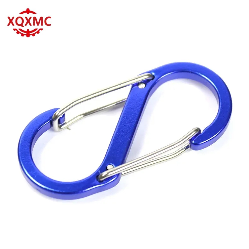 Stainless Steel Cable Carabiner Camping Hiking Hook Chain Key S-Ring Lock Clip Holder Swivel Snap Hook
