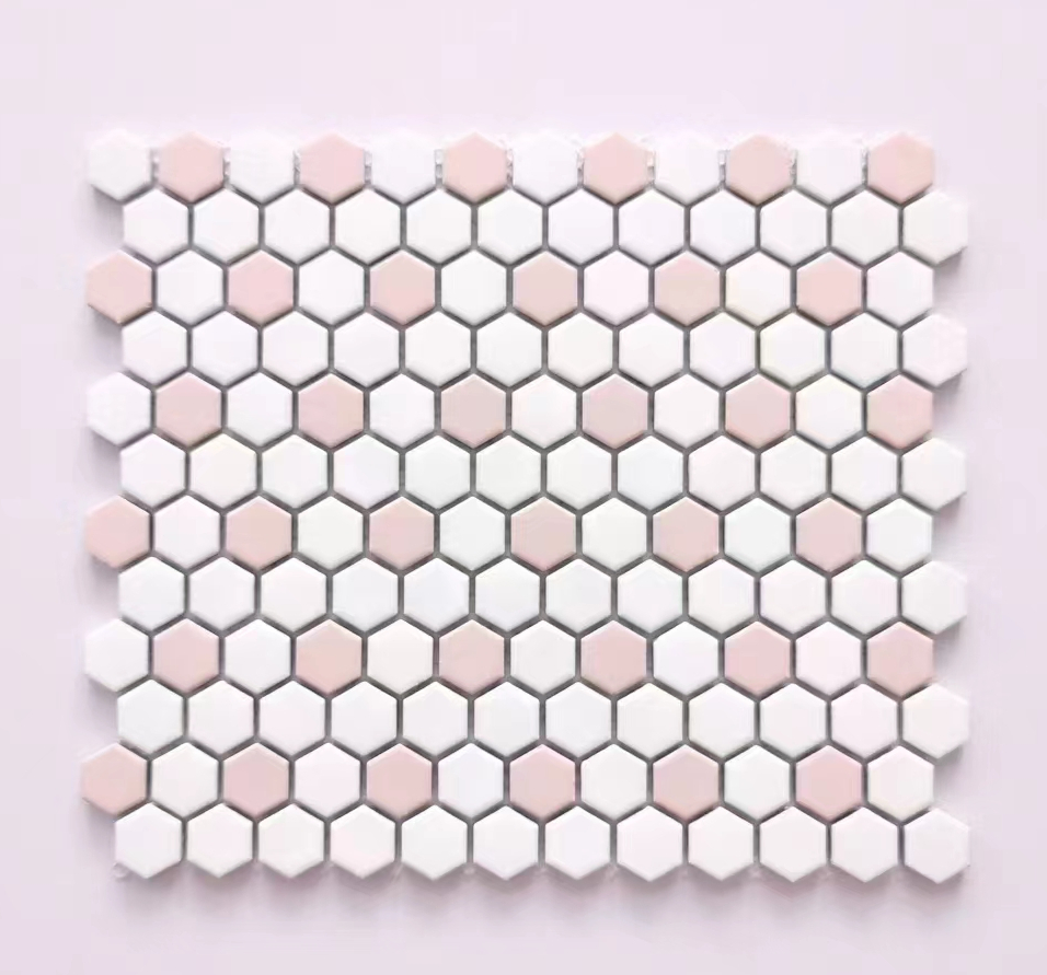 Глянцевые керамические мозаичные плитки-галька