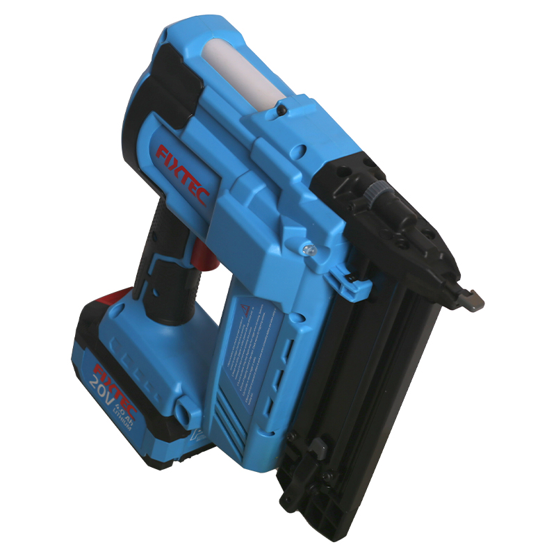 Fixtec Industrial Grade 20V Cordless Air Nailer 2" Stapler Nail Gun Brad Nailer Power Nail Gun