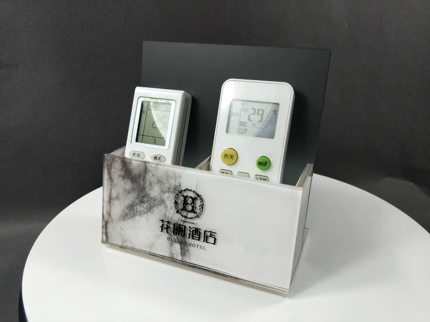 Home Hotel Use Acrylic Desktop Storage TV AC Remote Controller Holder
