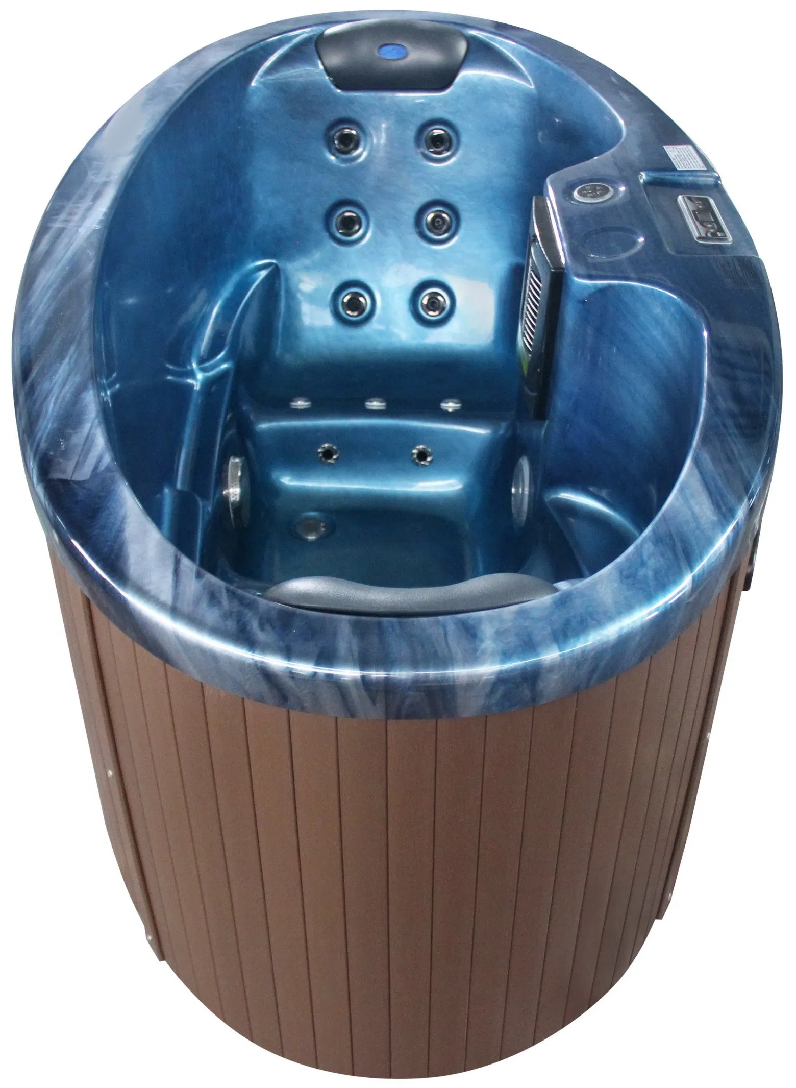 USA Acrylic Indoor Massage Bathtub Balboa Control Hotel Oval Hot Tub SPA for 2 Person