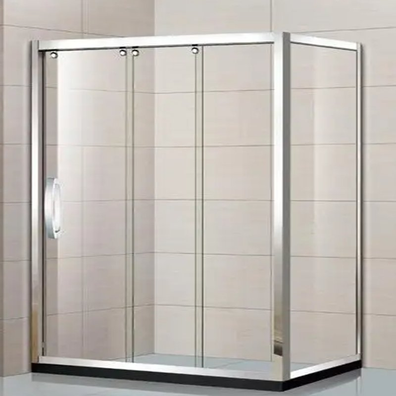 Shower Screen Stainless Steel Frame Tempered Glass