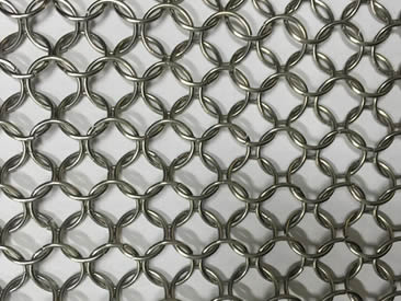 Durable Brass Finish Architectural Ring Mesh for Stylish Interiors