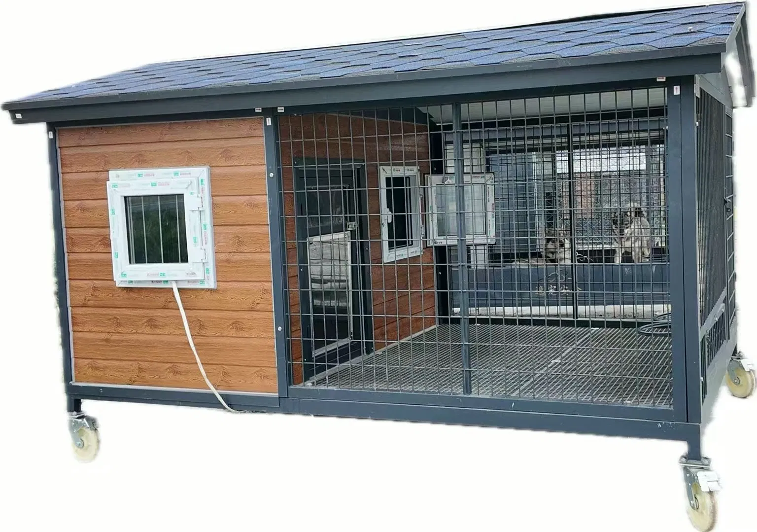 out Door Dog House Pet Built Luxury