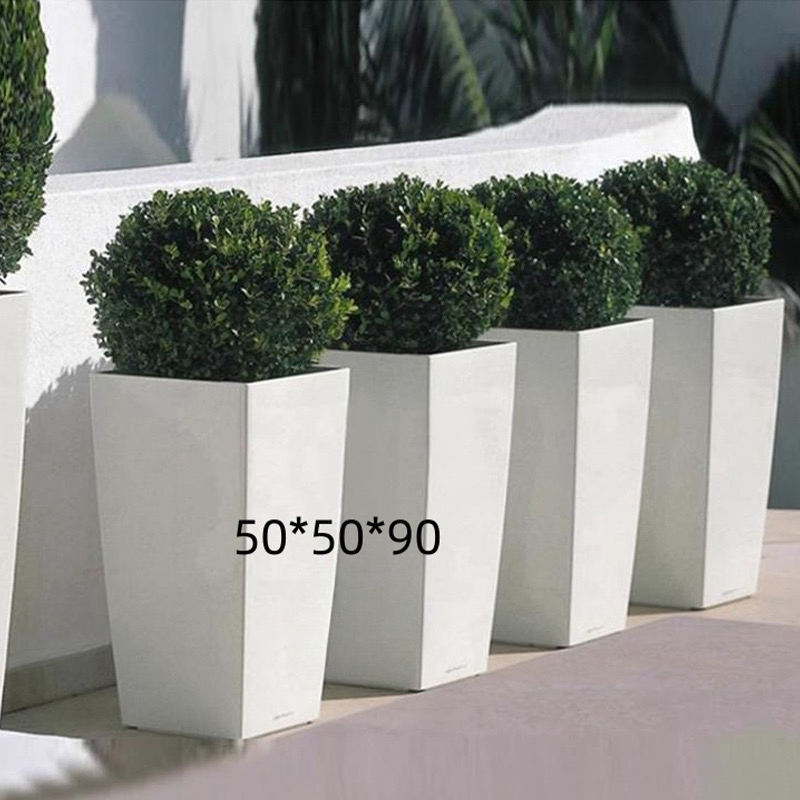 Большие стеклопластиковые кашпо для сада и дома