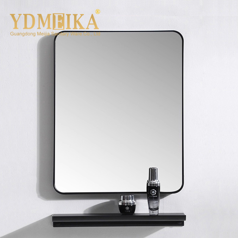 Mirror Custom Large Manufacturers Rectangular Hotel Toilet Hanging Square Vanity Black Framed Mirrors for Bathrooms