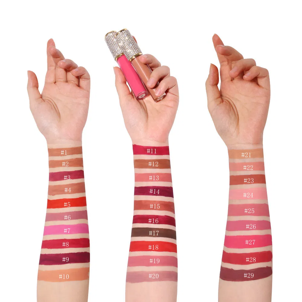 OEM Matte Non Stick Cup Lip Glaze Mist Face Lip Gloss 3PCS Sets of Gift Box Liquid Lipstick