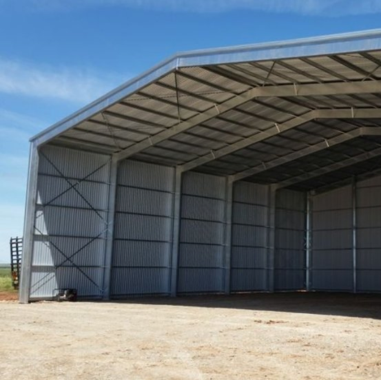 Poultry Steel Structure Prefabricated Farm Warehouse Kennel Hay Shed