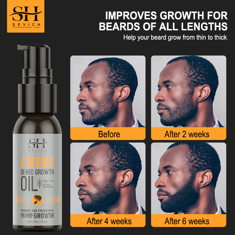 Hot Selling Softens Strengthens Chebe Hair Growth Beard Men Care Growth Beard Oil