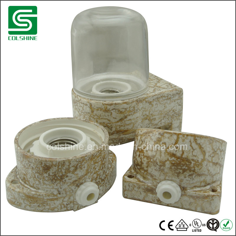 Colshine Sauna Lamp with Ceramic Lamp Holder for Bathroom