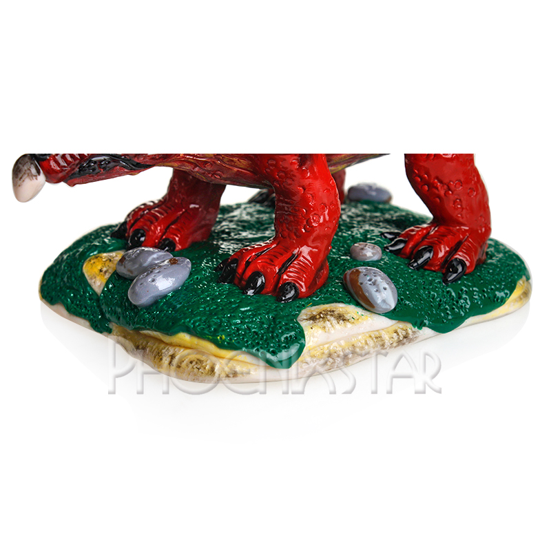 New 3D Hand Painting Unique Dinosaur Design Water Pipes Hookah Smoking Pipe 7mm Glass Beaker Pipes