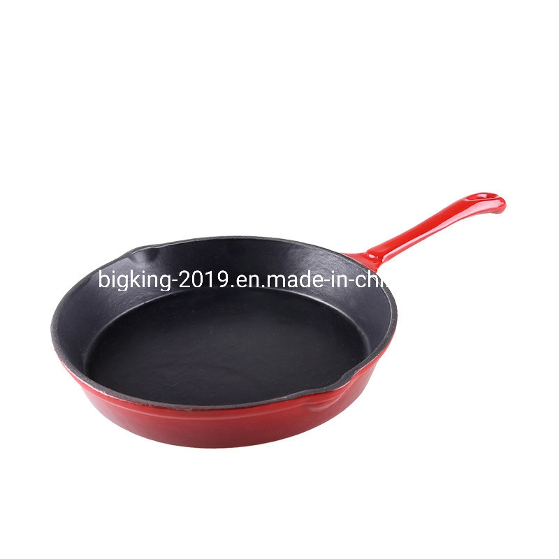Wholesale Enamel Cast Iron Cookware Set 3PCS Skillet 6" 8" 10"