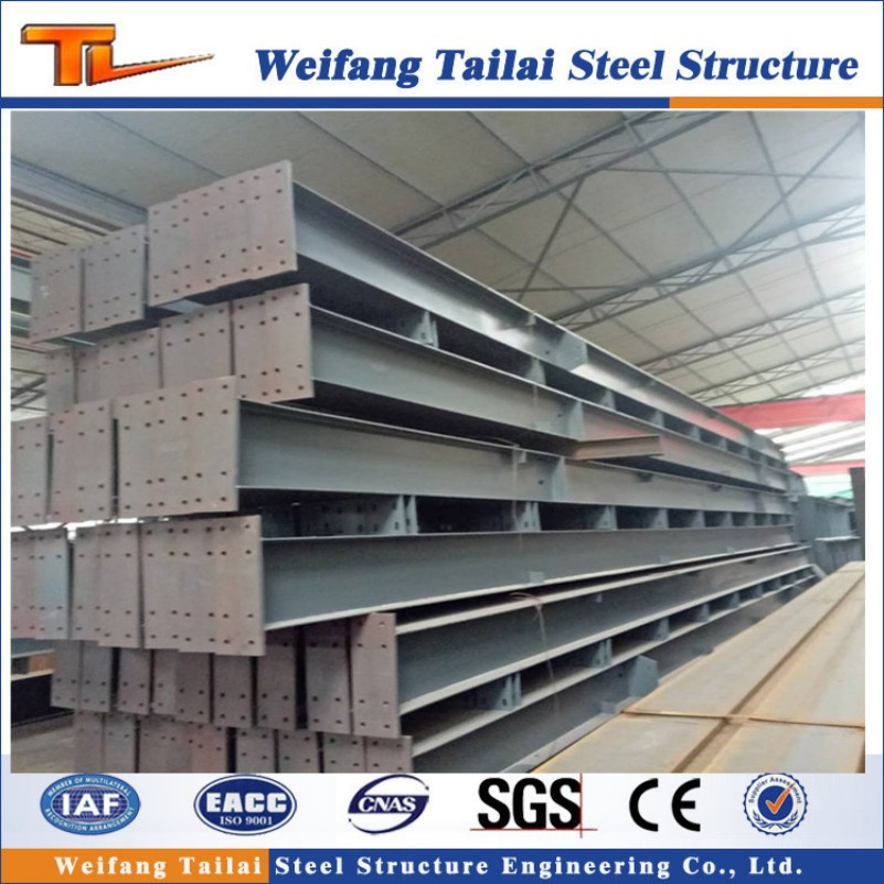 Steel Beam and Column for Steel Structure Building Prefab Metal Building Material
